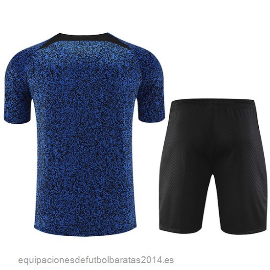 Nuevo Entrenamiento Conjunto Completo Inter Milan 23/24 Azul Amarillo Negro Baratas
